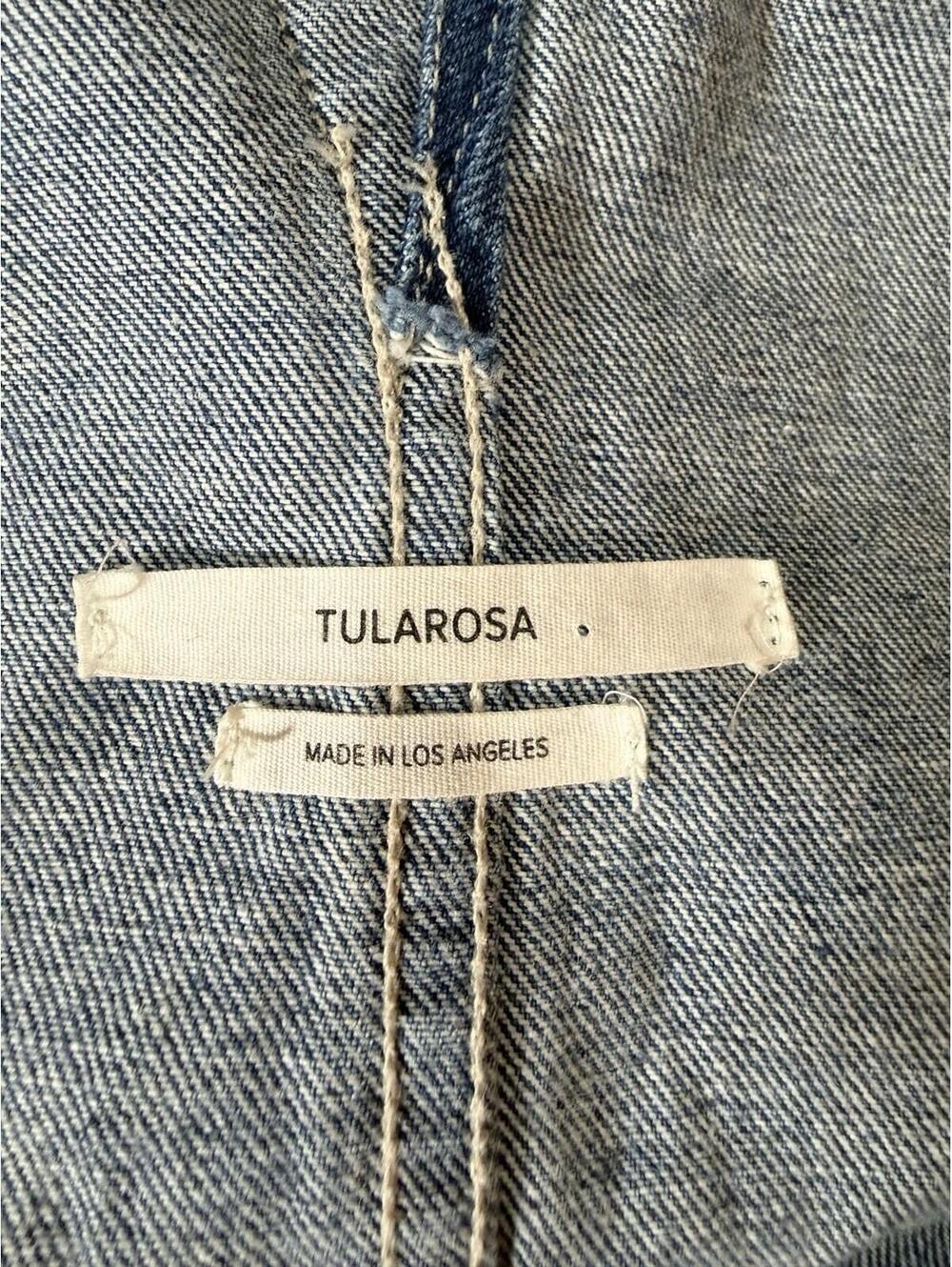 Tularosa Blue Denim Jumper "Sophia" Overall Dress Size Small - Picture 3 of 12